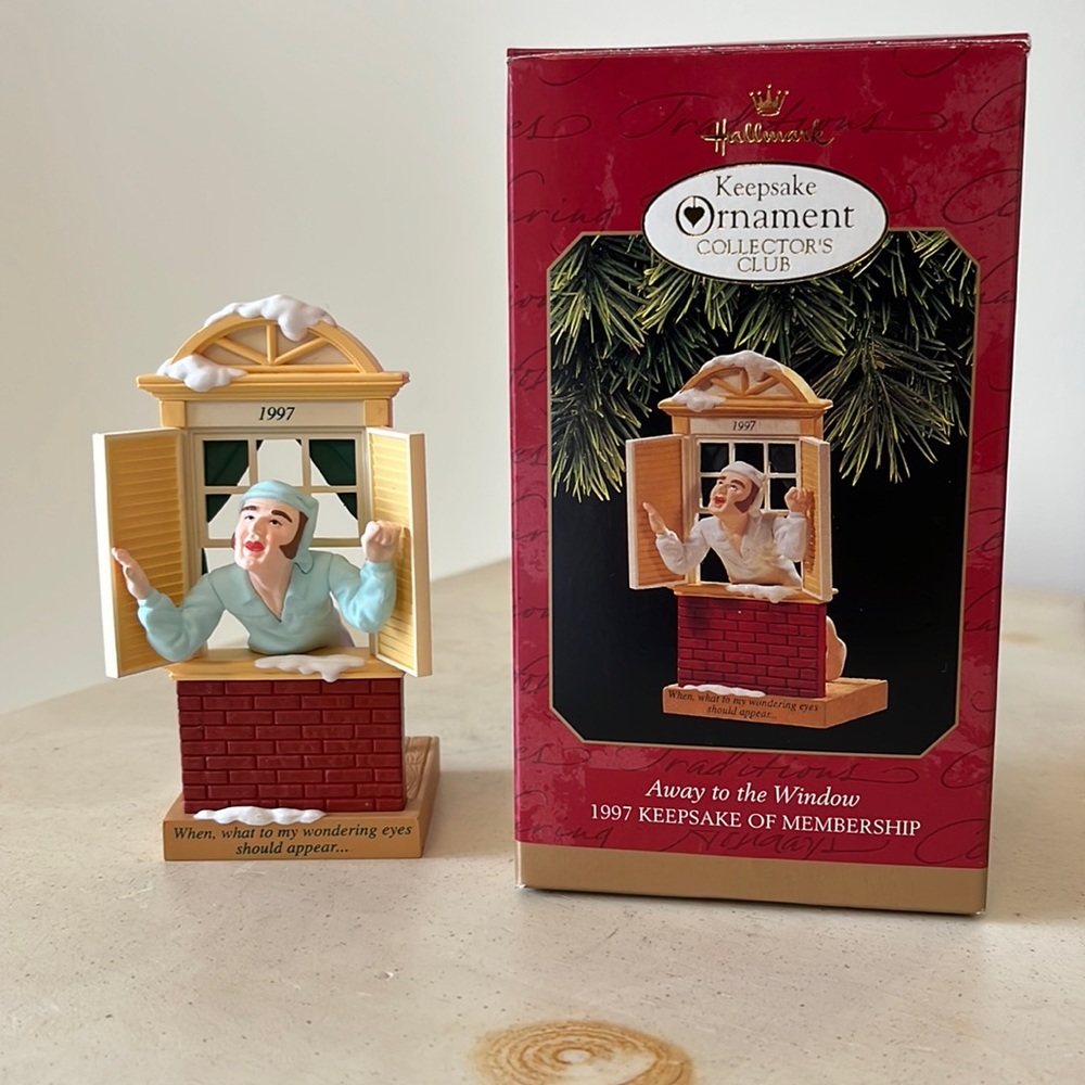 Hallmark Keepsake 1997 Away to the Window, The Night Before Christmas Ornament